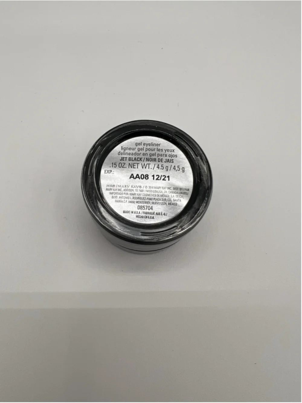 New In Box Mary Kay Gel Eyeliner Jet Black #085874 New In Box